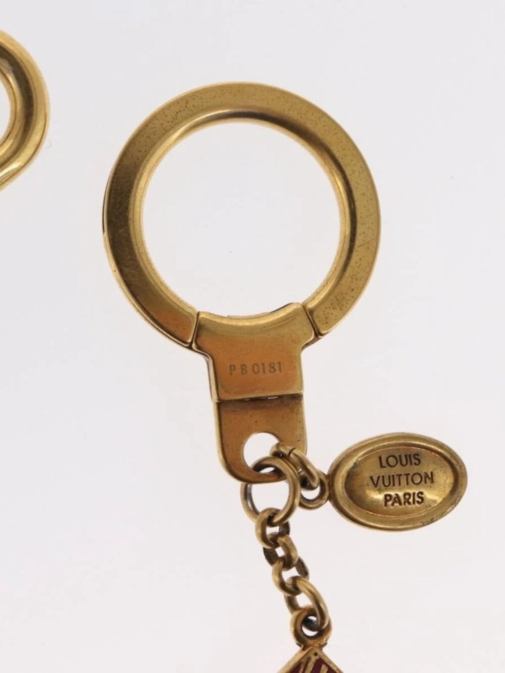 LOUIS VUITTON Porte Cles Chainne Mar Bag Charm metal Gold M66459 LV Auth 169134 - Picture 7 of 15